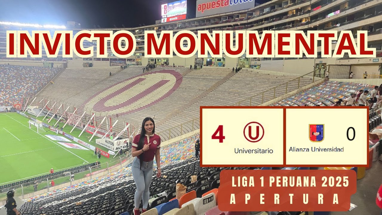(4) UNIVERSITARIO vs ALIANZA UNIVERSIDAD (0) - (02/03/25) - FECHA 4, APERTURA LIGA 1 PERUANA 2025
