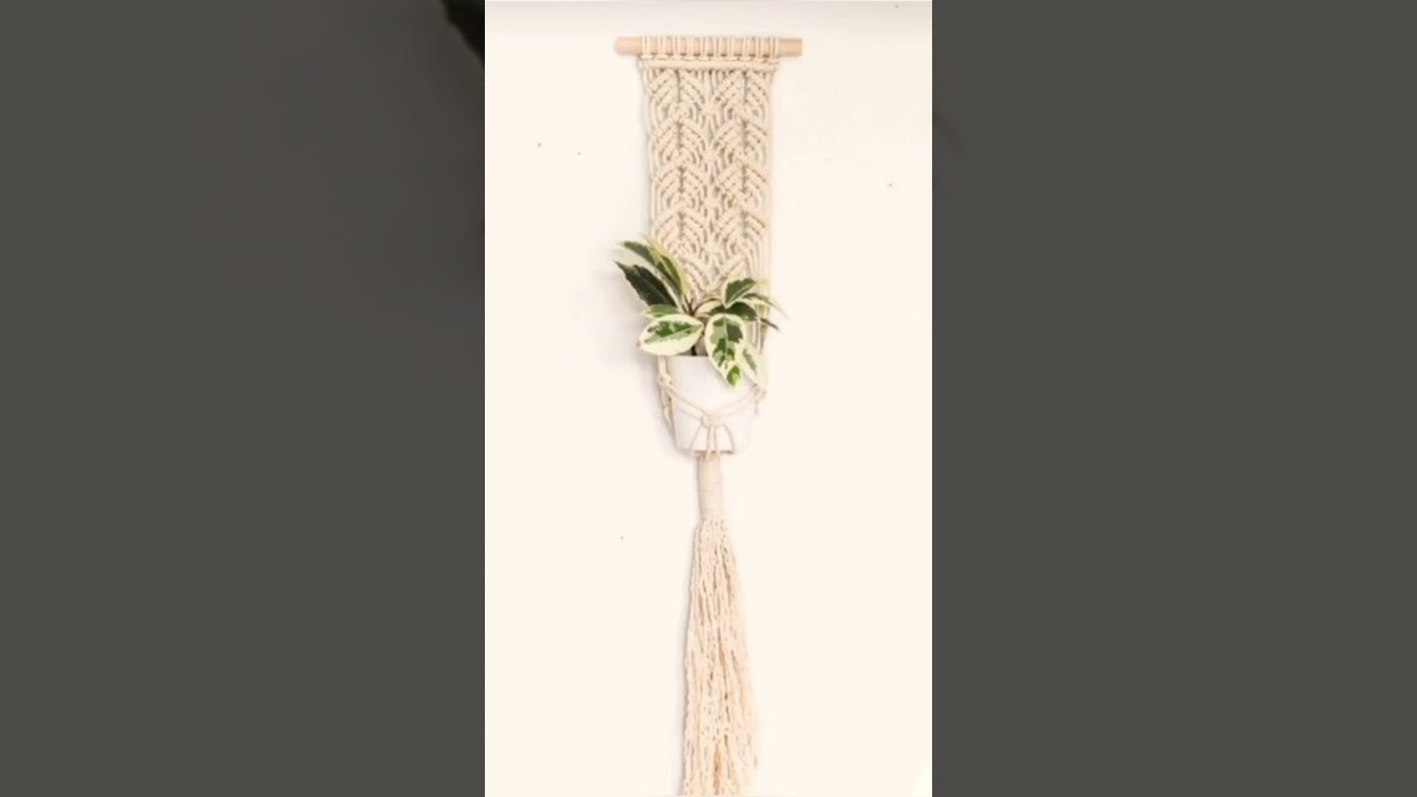 #Macrame plant hanger #Macrame wall hanging #Youtube #shorts