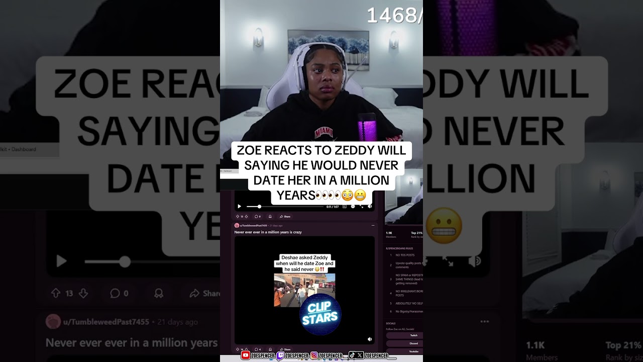 ZEDDY SAID NEVE EVA🙂&zwj;&harr;️😳👀 #twitch #zoespencer #twitchclips #zoespencer #zeddywill