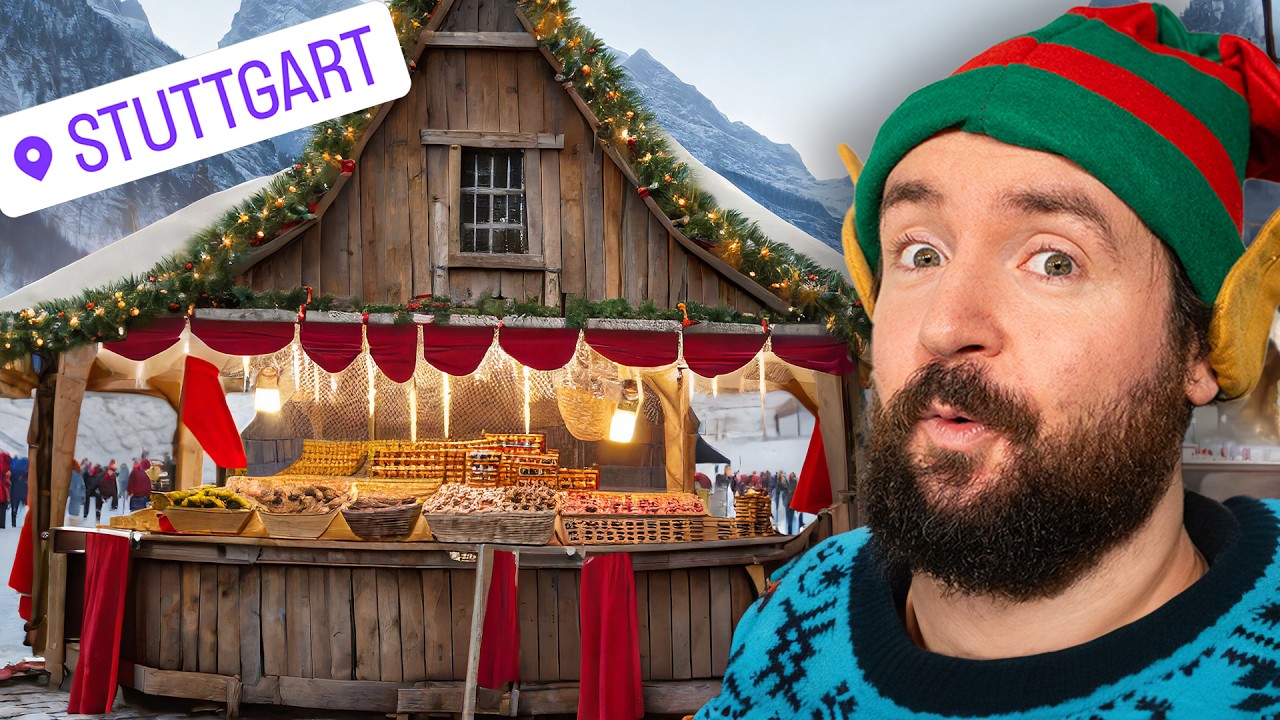 ALLES ESSEN auf dem MITTALTER WEIHNACHTSMARKT in STUTTGART