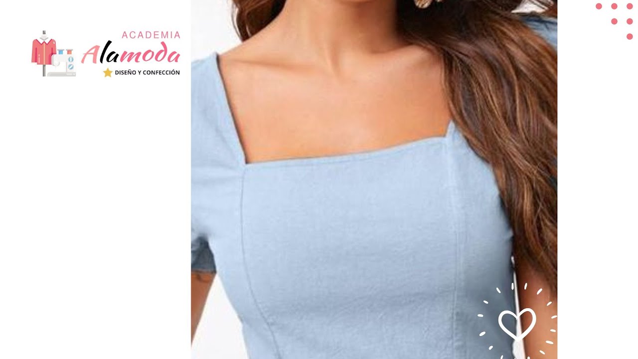 Cómo coser CUELLO CUADRADO con vistas / Técnica precisa