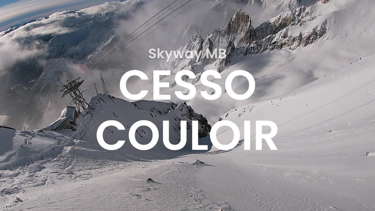 First Tracks on CESSO COULOIR - Helbronner SKYWAY Monte-Bianco