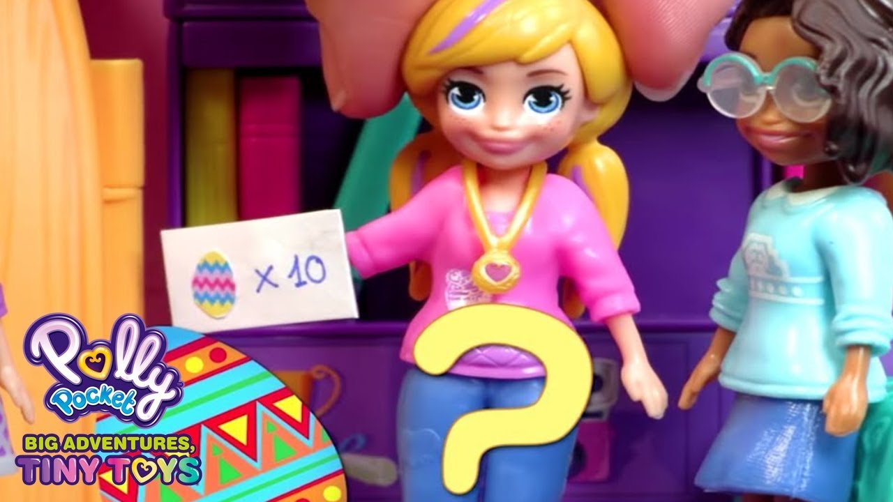 Tiny Egg Hunt 💜🐣Polly Pocket Toy Play | Easter Special | Polly Pocket