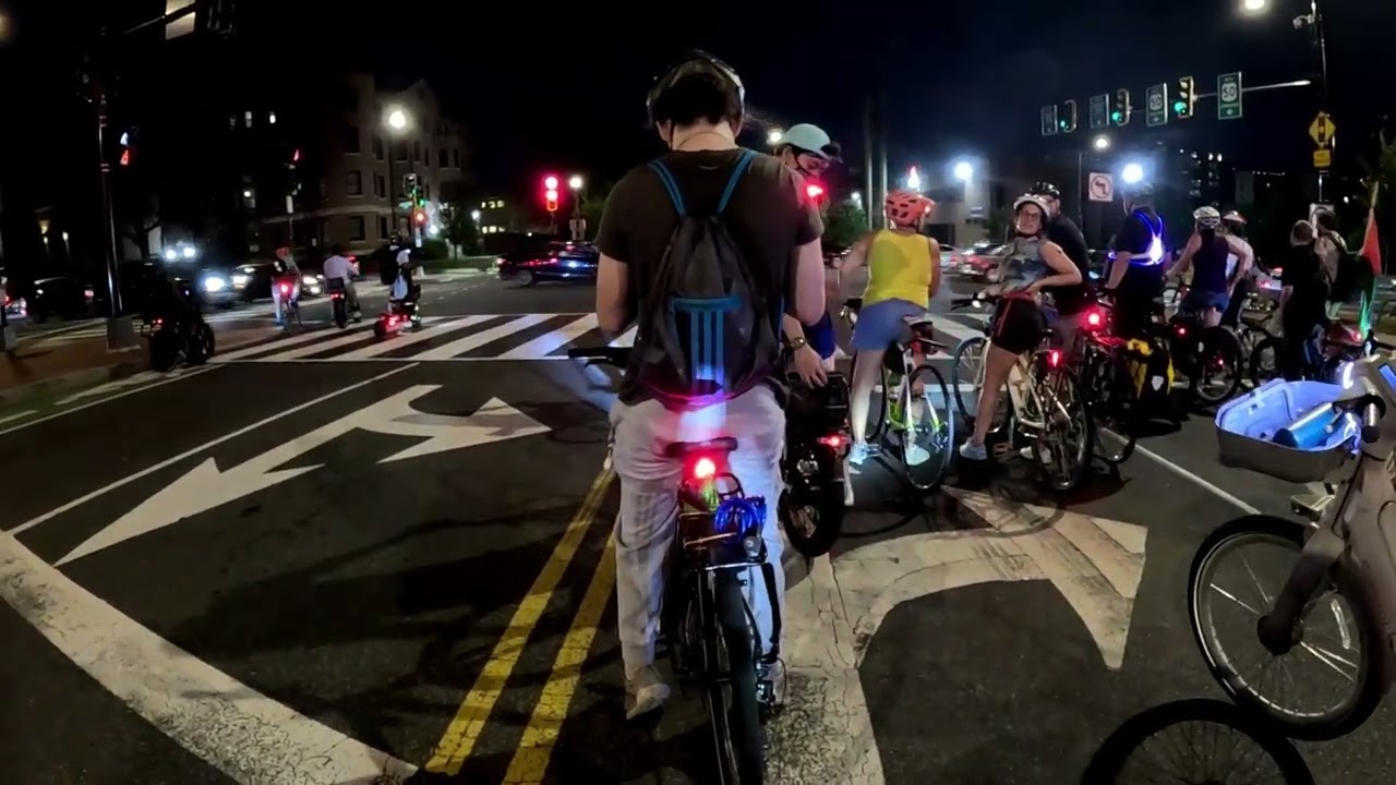 eBike ride with the DCbikeParty - Malcom X park to Downton DC