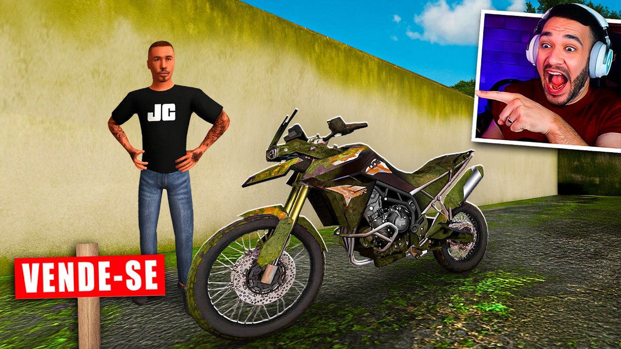 COMPREI uma MOTO VELHA ENFERRUJADA no MOTO WHEELIE 3D