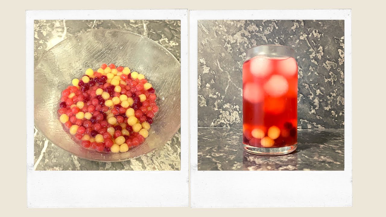 Perles de boba aux fruits (Fruit Tapioca Pearl), bubble tea 🥤