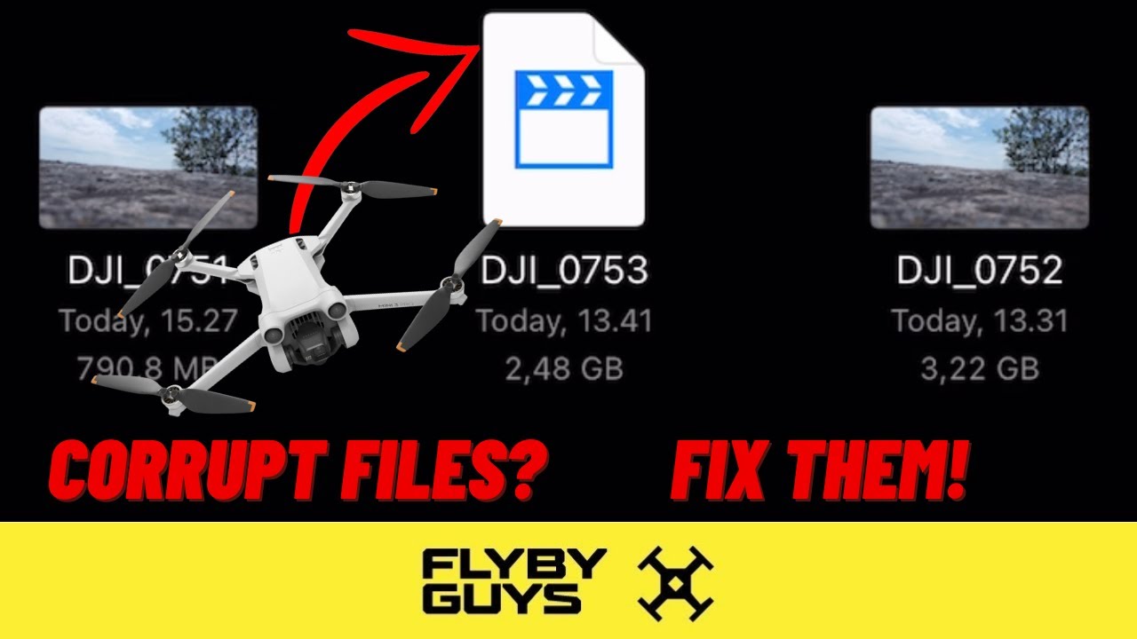 Поврежденные видеофайлы на DJI Air2S, Mini 2/3 Pro &mdash; легко исправить!