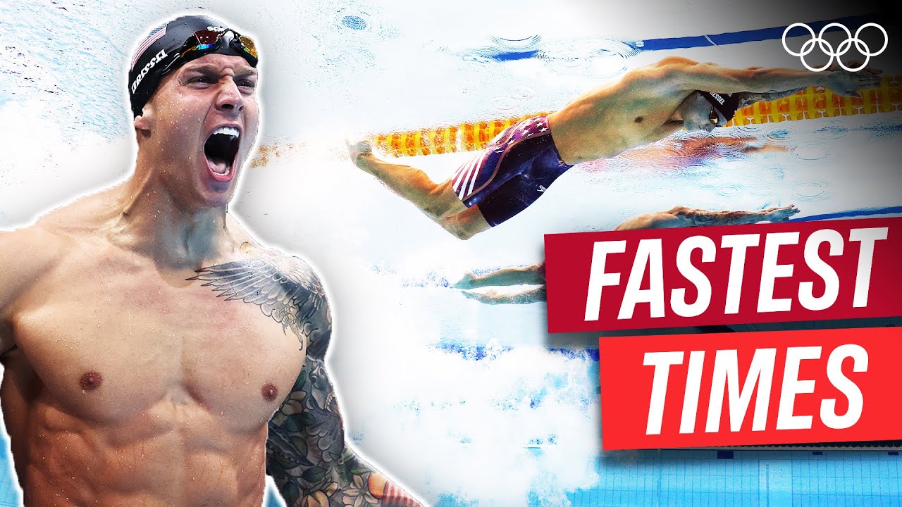 Top 10 BEST times at the 100m freestyle! 🏊