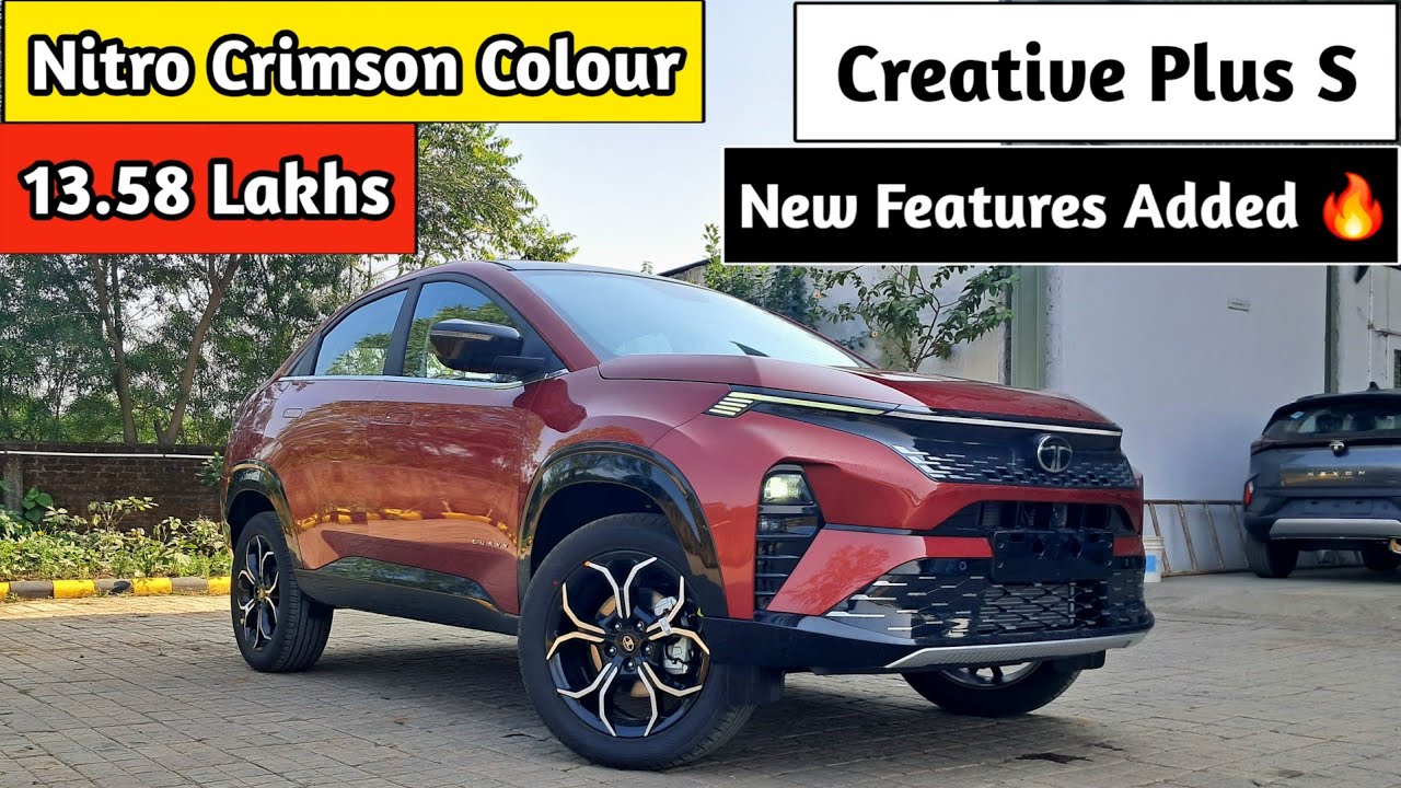 Nitro Crimson Colour 🔥 2025 Tata Curvv Creative Plus S Review 