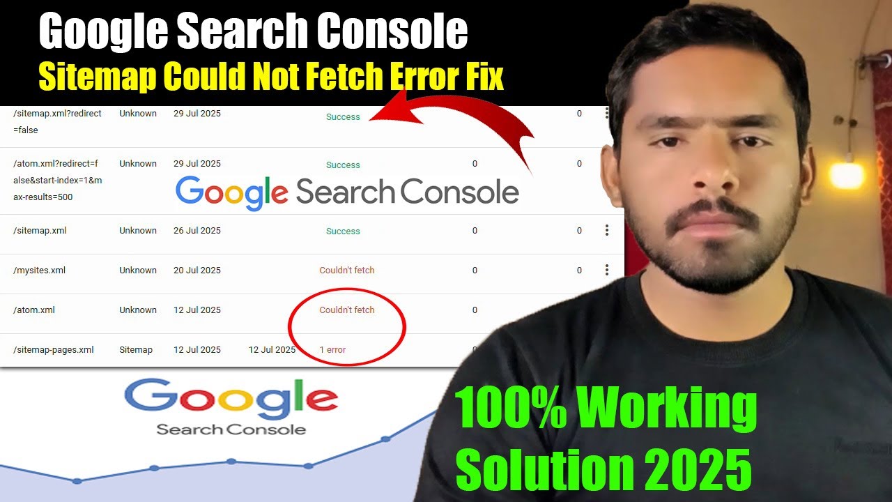 Sitemap Could Not Fetch Error Solved ✅ | Blogger & WordPress Sitemap Fix 2025