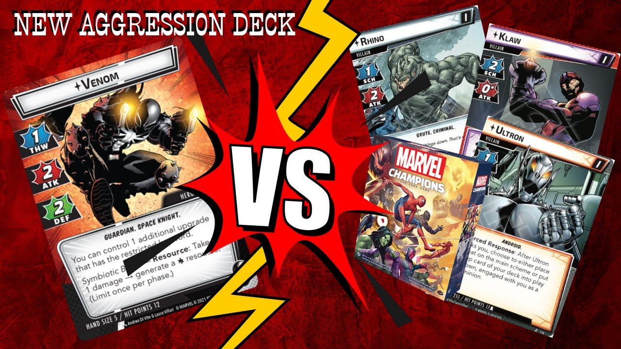 Marvel Champions: My new Venom Aggression Vs the Core Box