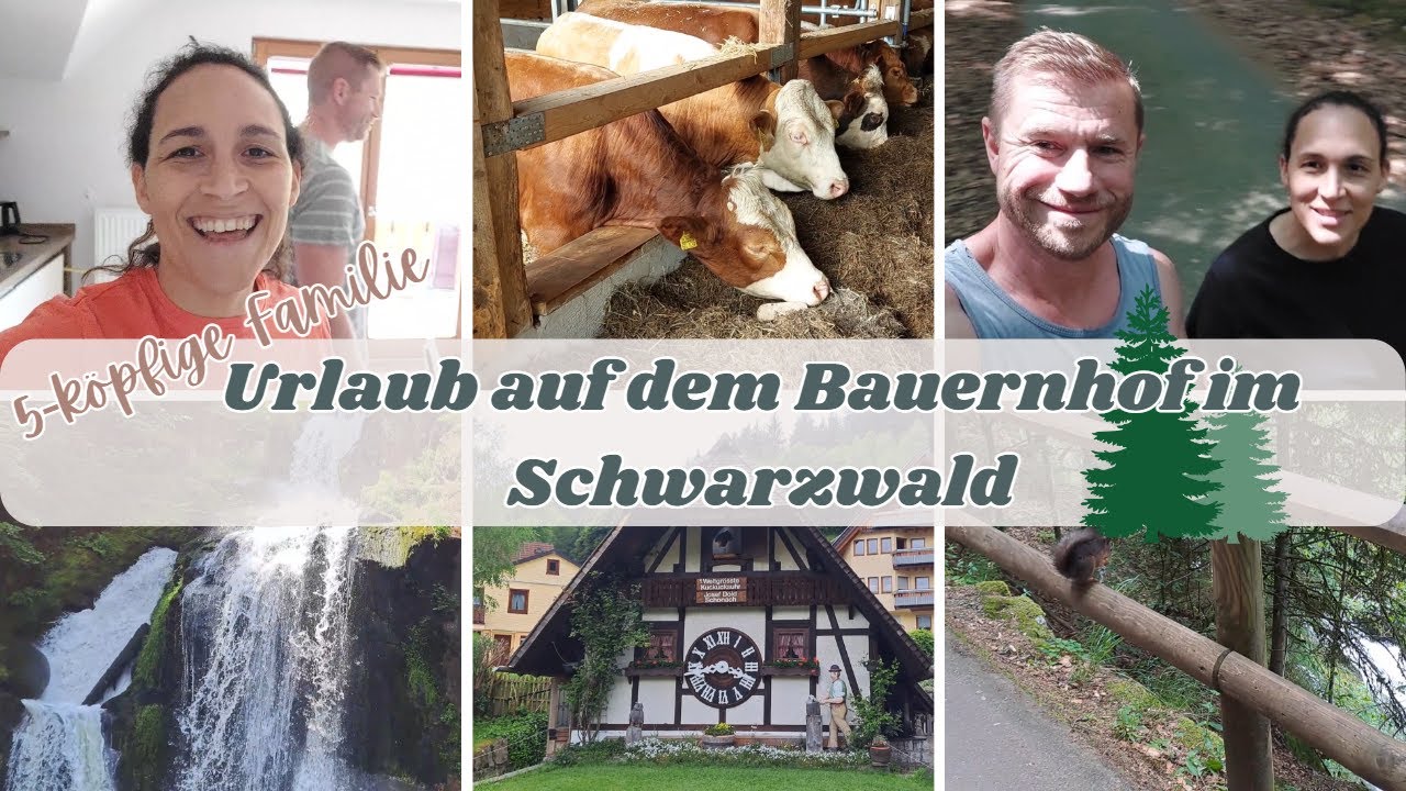 5 K&Ouml;PFIGE FAMILIE | URLAUB AUF DEM BAUERNHOF IM SCHWARZWALD