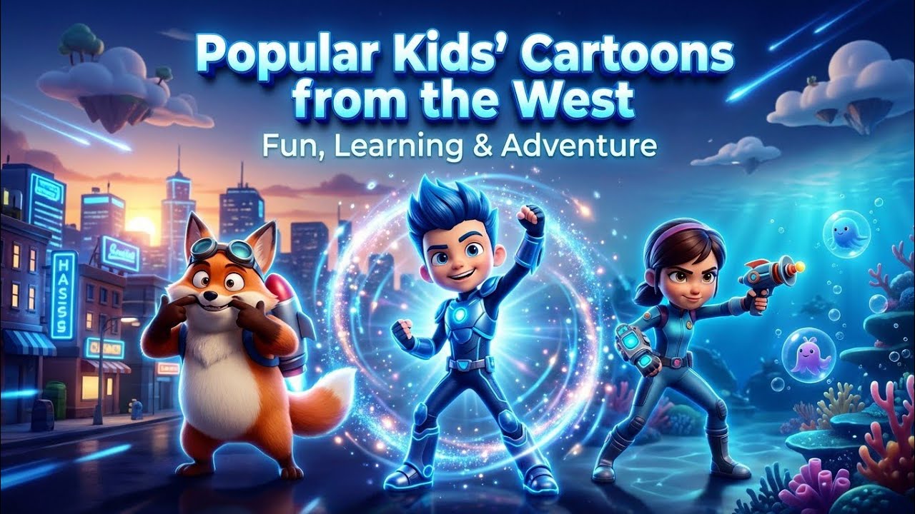 Popular Kids’ Cartoons from the West: Fun, Learning & Adventure🫅