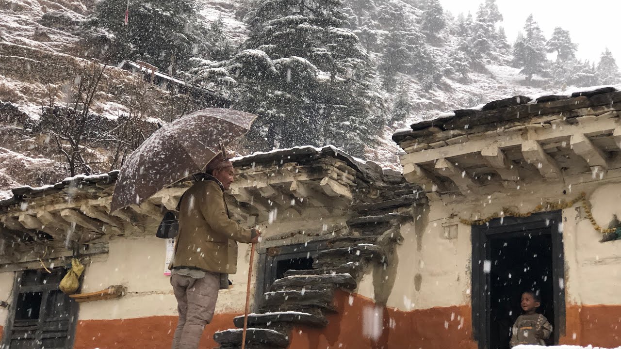 The people of Himalayan region are suffering from heavy snowfall || snowfall Northwest Nepal ||