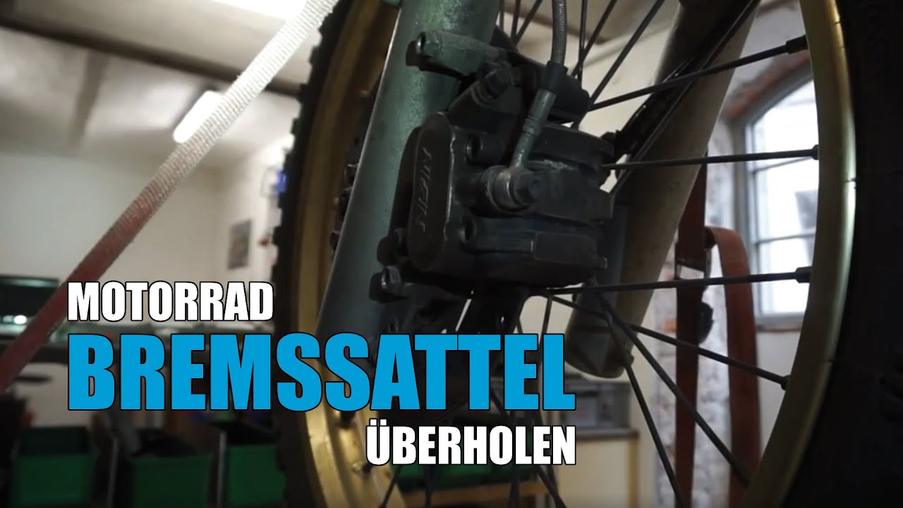 Motorrad BREMSSATTEL prüfen, überholen, instand-setzen - Bremszange, Bremskolben, Dichtungen