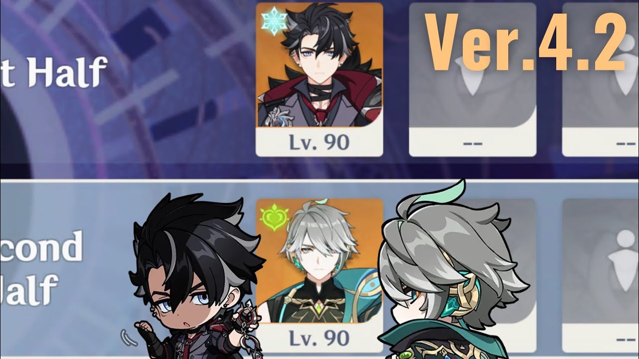 【原神】Ver.4.2 リオセスリ＆アルハイゼンの両単騎で螺旋12層 / Ver.4.2 Spiral Abyss Floor 12 Wriothesley ＆ Alhaitham ☆9 Stars