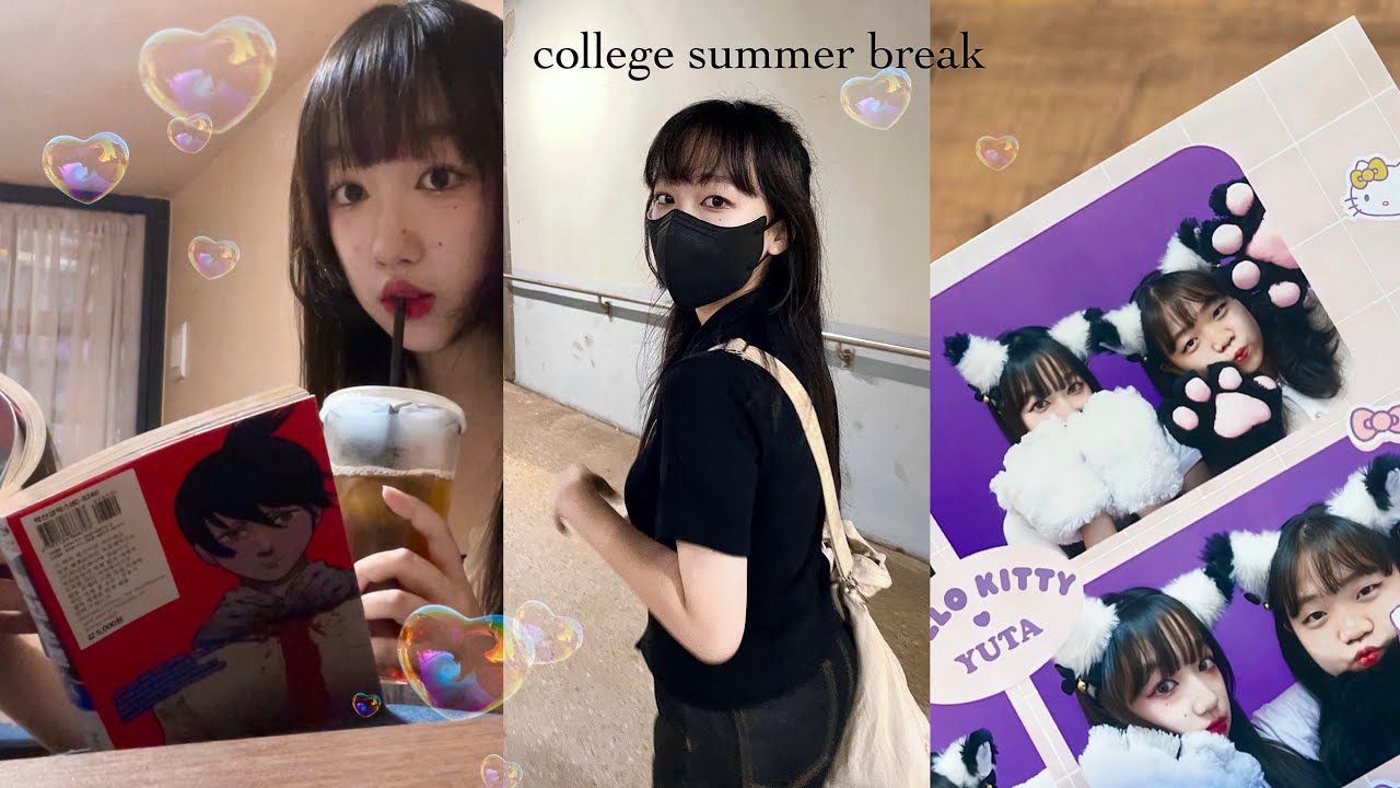 korean college summer break vlog | after exam, chill days