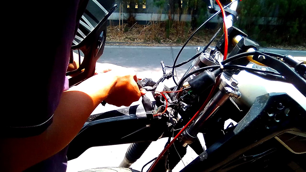 CARA DC Kawasaki D tracker U/pasang LED tembak mini plus strobo