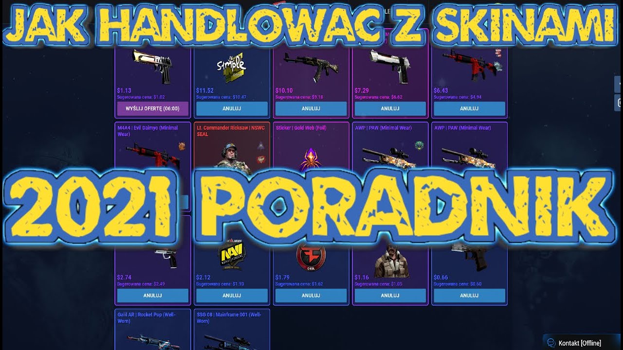 CS GO 2021 poradnik jak handlować z skinami Kod polecający KARAM25