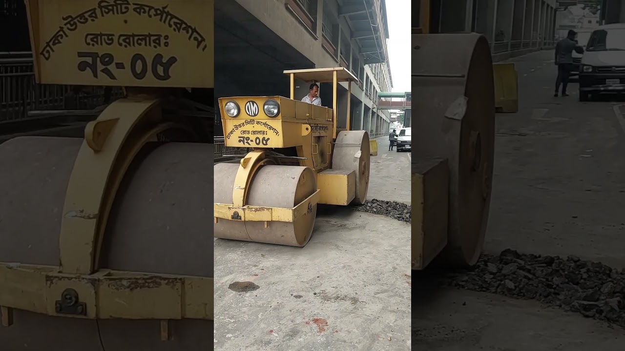 Road repairs in Dhaka &mdash;#DhakaRoads #UrbanDevelopment #RoadRepair #DhakaTraffic #CityInProgress