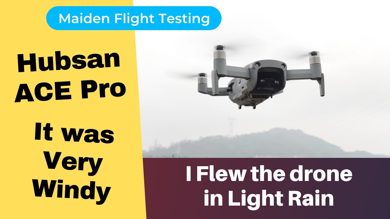 Hubsan ACE Pro 4K Camera Aerial Filming GPS Drone Maiden Flight Testing