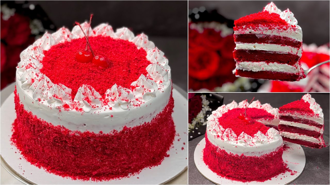 Valentine’s Day Special ❤️ মাত্র ২ ডিমে চুলায় রেড ভেলভেট কেক | Without Oven Red Velvet Cake Recipe