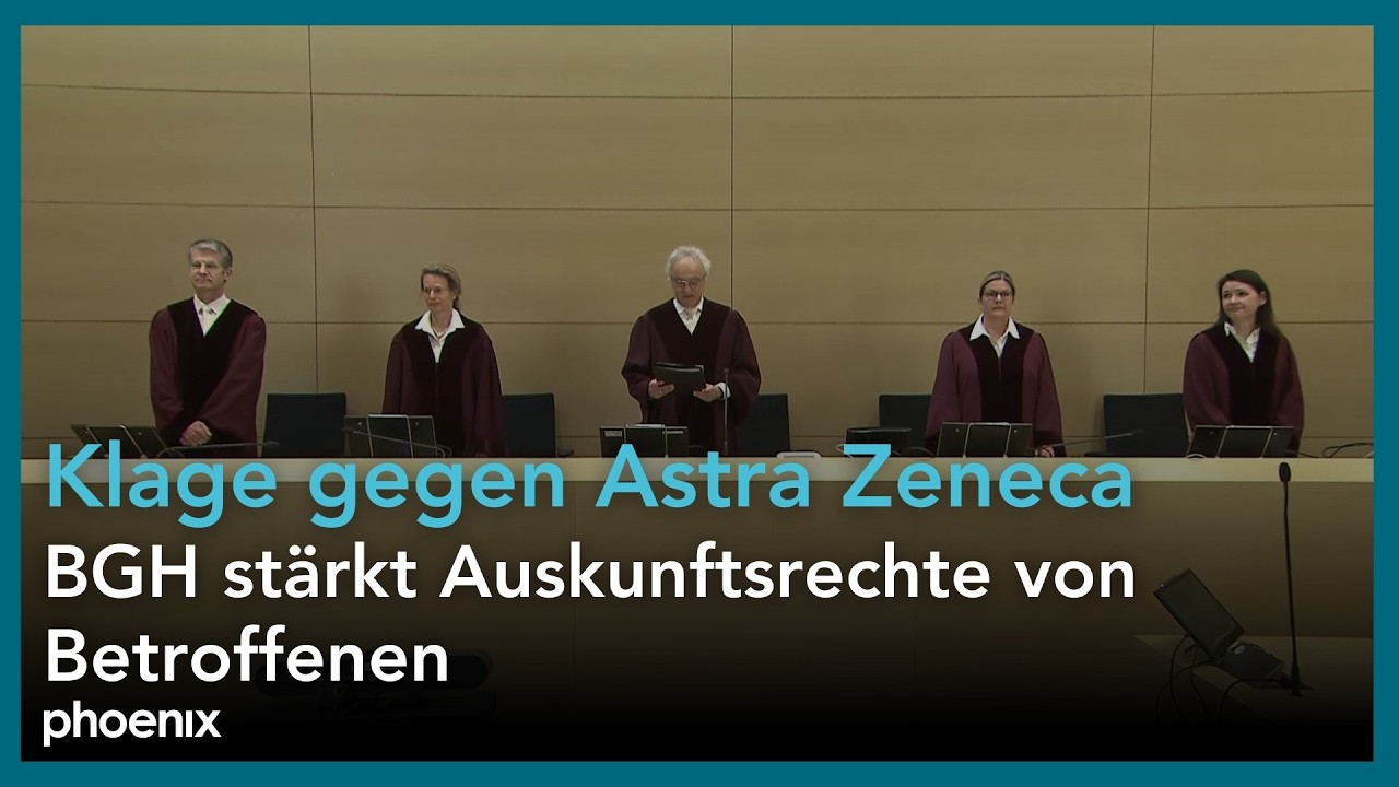 Klage gegen Impfstoffhersteller Astra Zeneca: BGH stärkt Auskunftsrechte von Betroffenen | 10.03.26