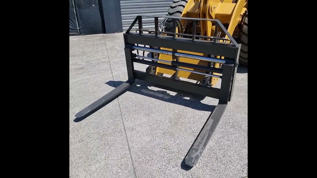 3rd Valve Adjustable Wheel Loader Pallet Forks