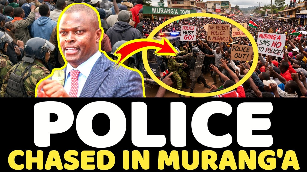 Ruto's Police Forced To LEAVE MURANG'A Kiharu Abruptly as Residents CHASED Them Mercilessly!