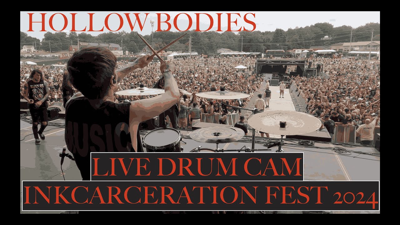 Hollow Bodies (live drum cam) // blessthefall // Inkcarceration Fest 2024