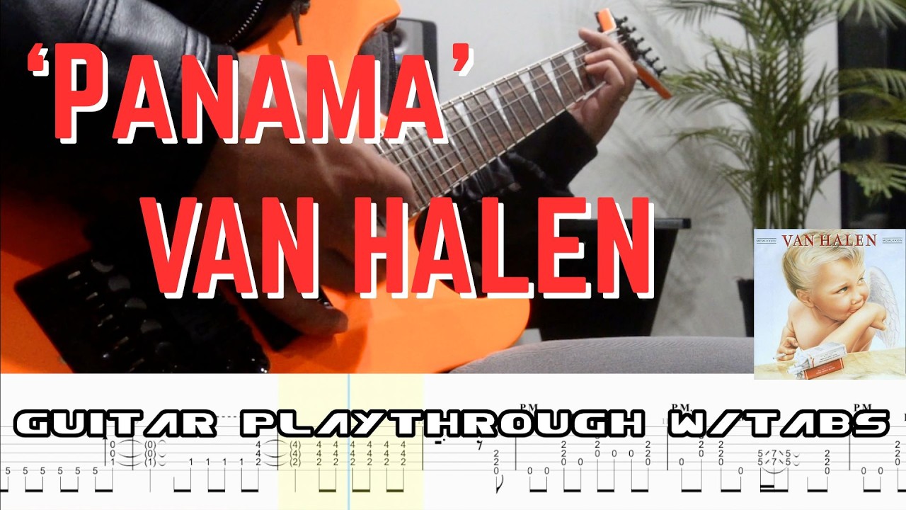 &lsquo;Panama&rsquo; by Van Halen (Guitar Playthrough w/Tabs)