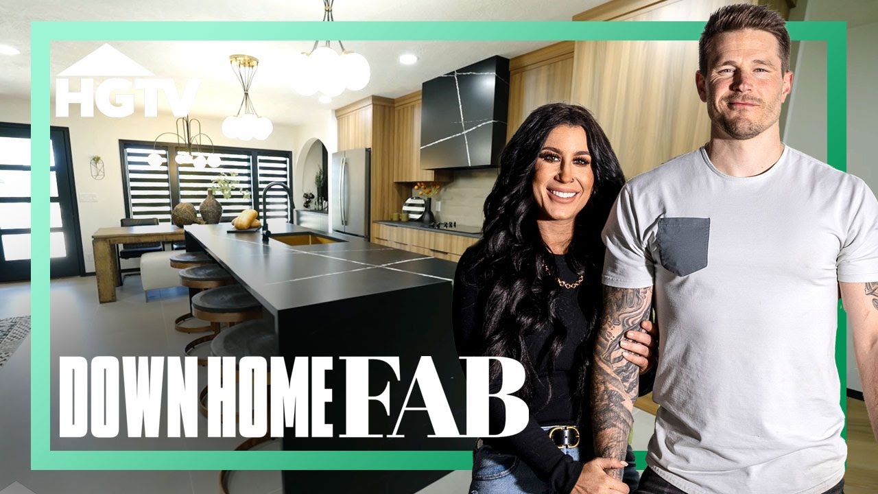 Modern Black & Industrial Home Renovation | Down Home Fab | HGTV