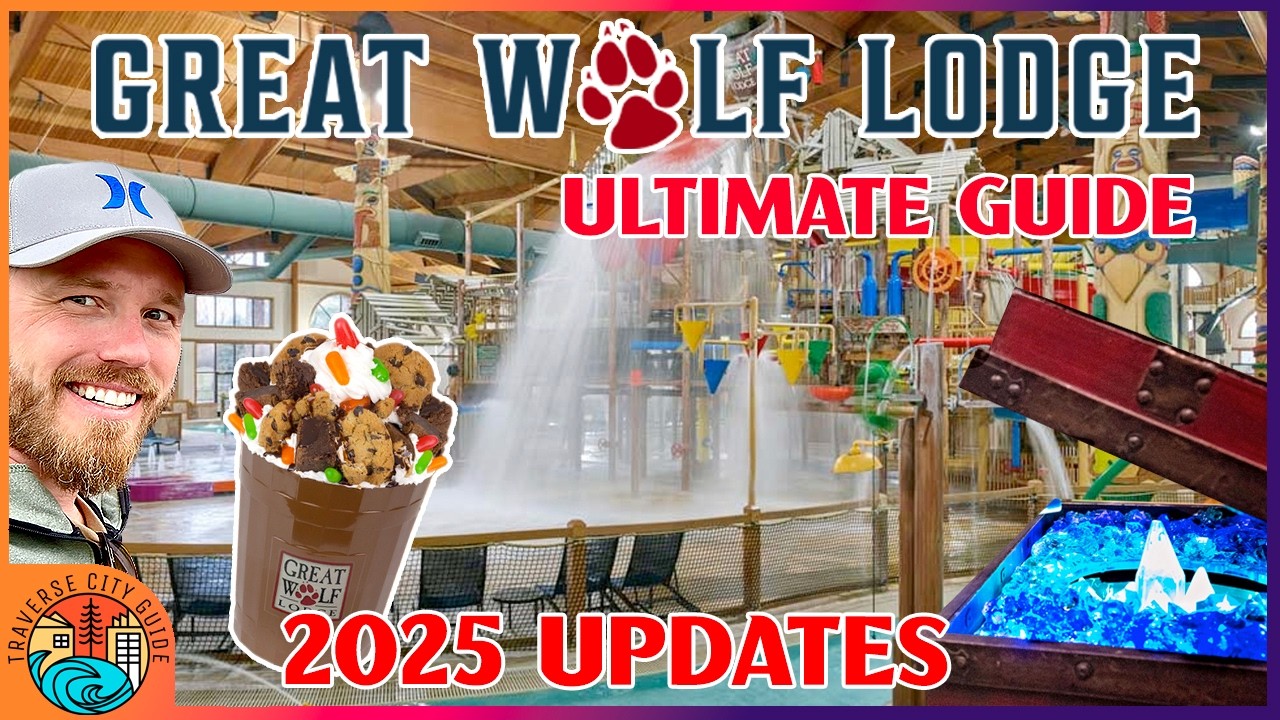 GREAT WOLF LODGE TRAVERSE CITY Полный тур по курорту 2025 | Аквапарк, рестораны и семейные развле...