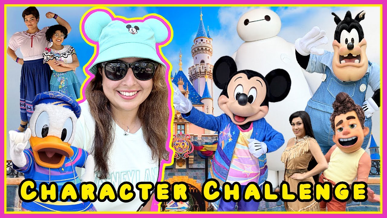 Disneyland CHARACTER Challenge | How Many Can We Meet in ONE Day?!
