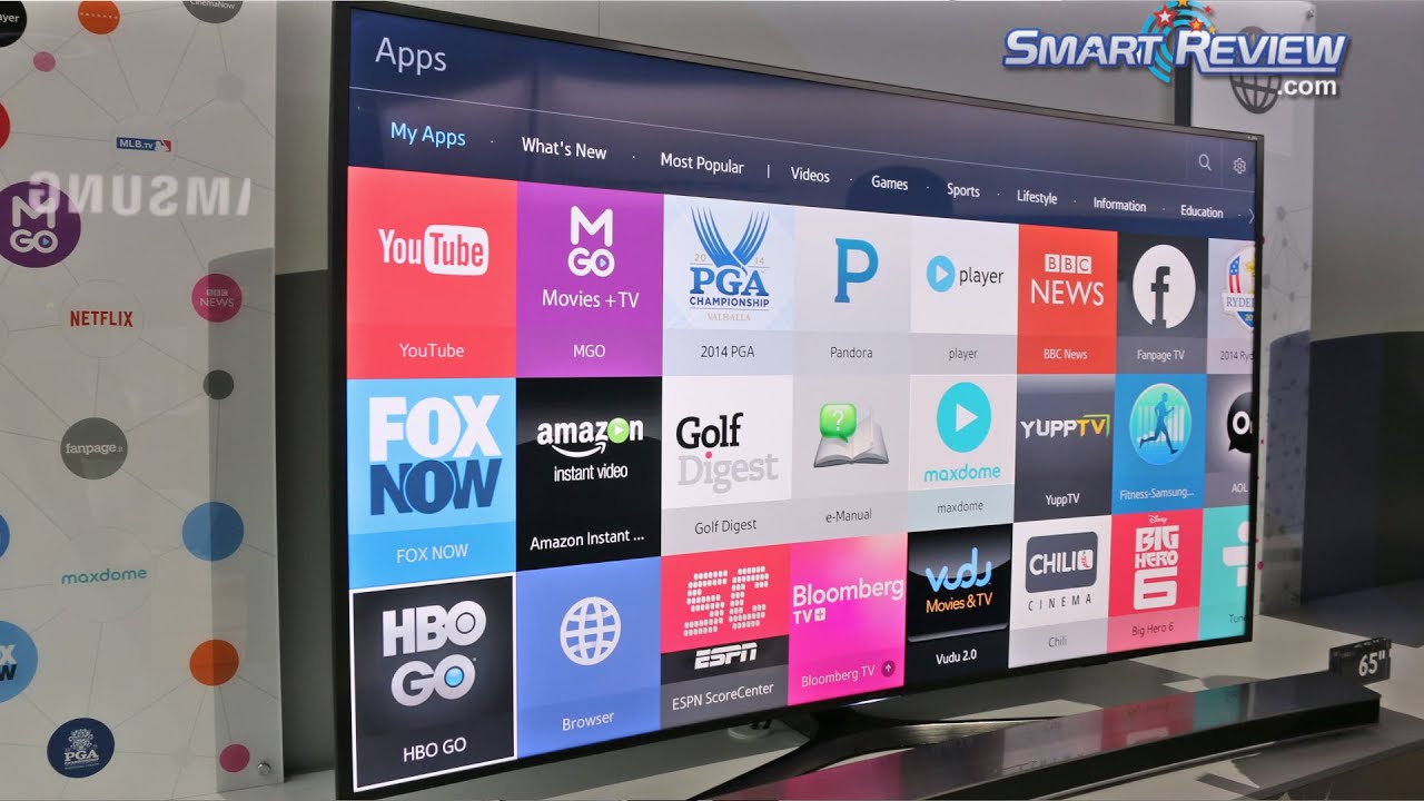CES 2015 | Samsung 4K TVs Smart Content Demo for 2015 TVs |  Tizen OS Convergence |