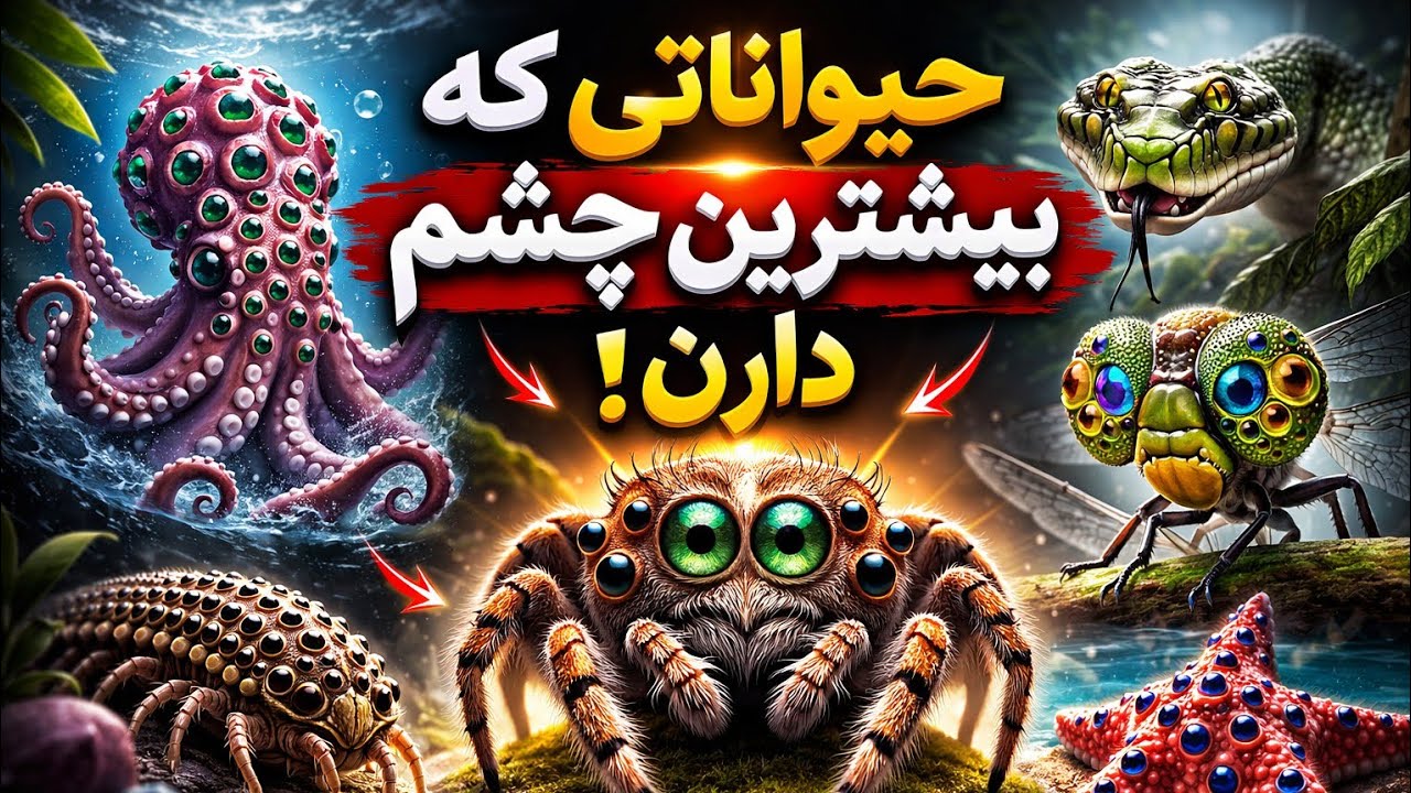 رکورددار چشم در دنیای حیوانات پیدا شد!