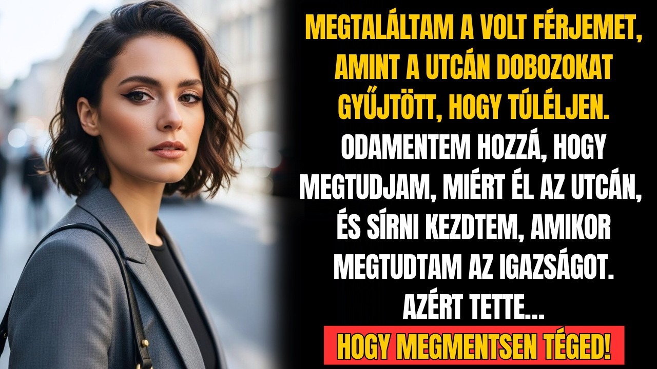 MEGTALÁLTAM A VOLT FÉRJEMET AZ UTCÁN DOBOZOKAT SZEDVE, HOGY TÚLÉLJEN. AMIKOR KIDERÜLT AZ OKA…