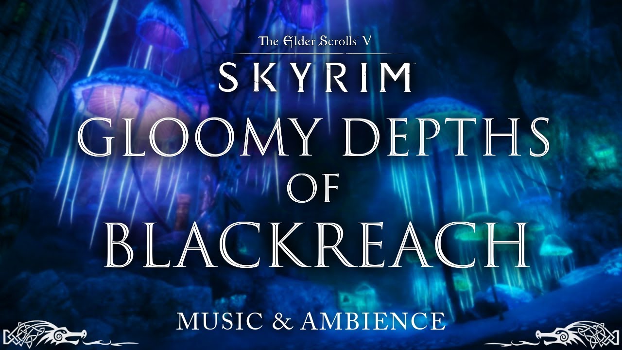 Gloomy Depths of Blackreach | Somber Skyrim Music & Ambience | 3 Hours