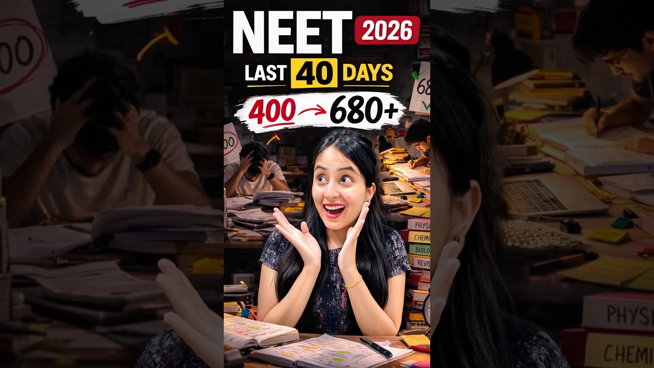 NEET 2026: Last 40 Days में Selection करो पक्का🔥 #neetpreparation #neetexam #neet2026 #neet #study