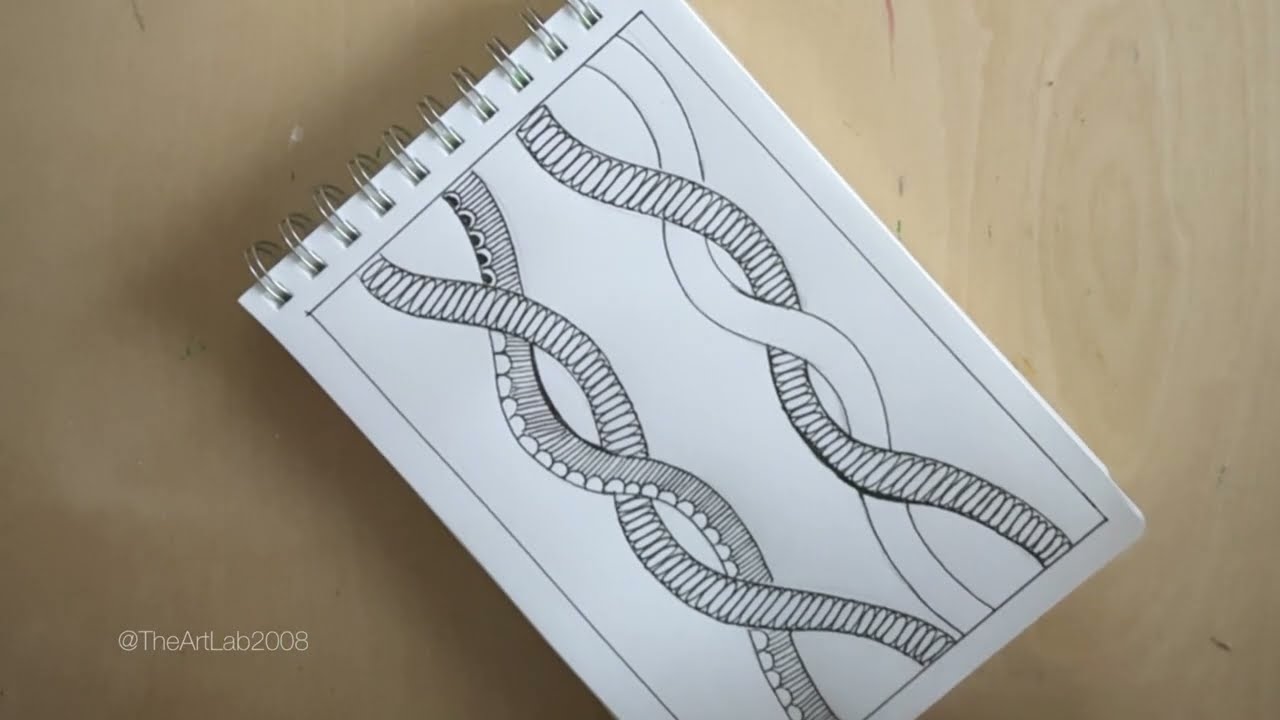 🎨 Easy Zentangle Art | Relaxing Abstract Patterns 🌀