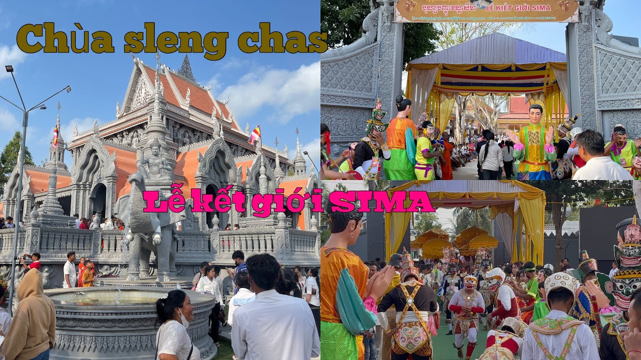 Lễ kết giới ‘SiMa’khánh thành chánh điện chùa Sleng cũ.Ấp bến chùa,tập Sơn,vĩnh long|HƯNG TRẦN VLOG|