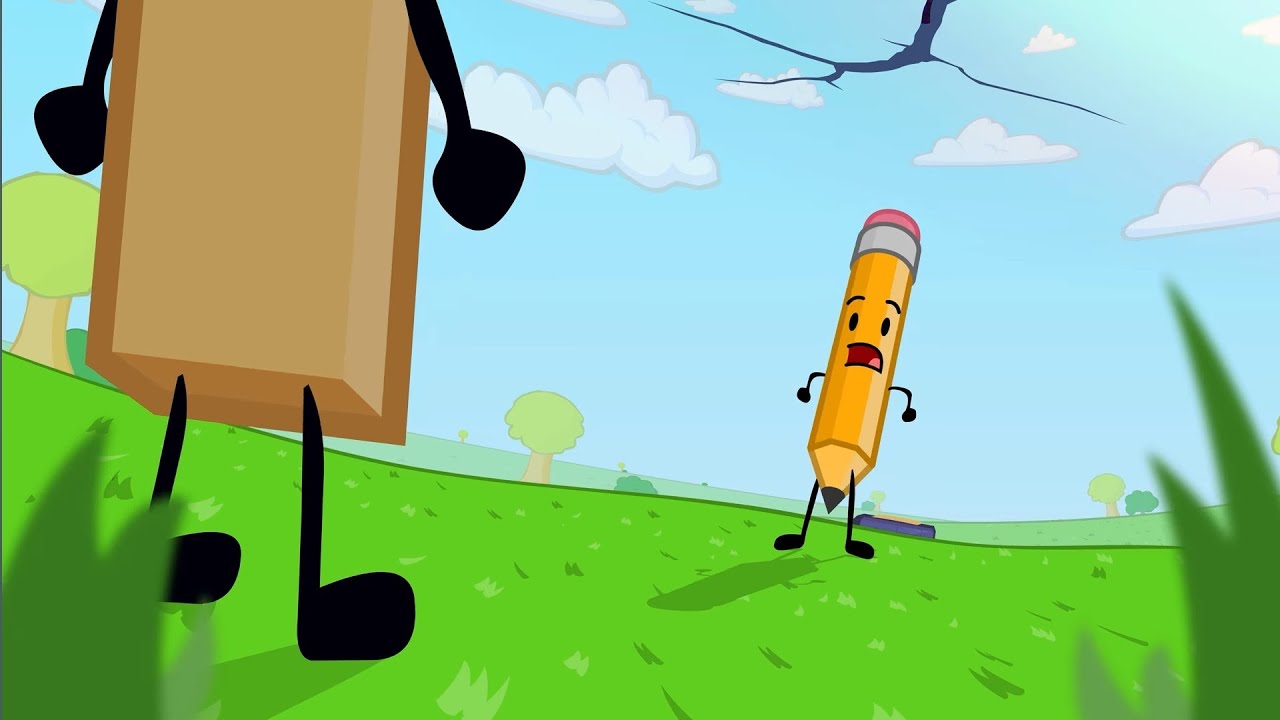 TPOT 20 Pencil was sent to the past BFDI 1 scene