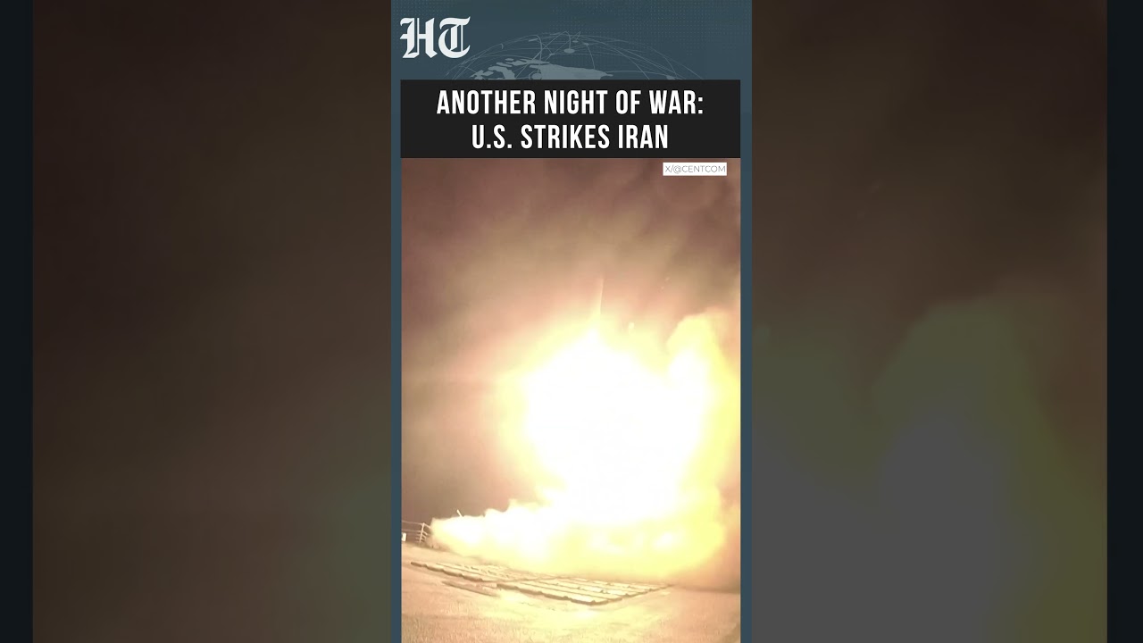 US Strikes Iran Again: CENTCOM Releases Footage Of Massive New Attack Wave | Watch #shorts