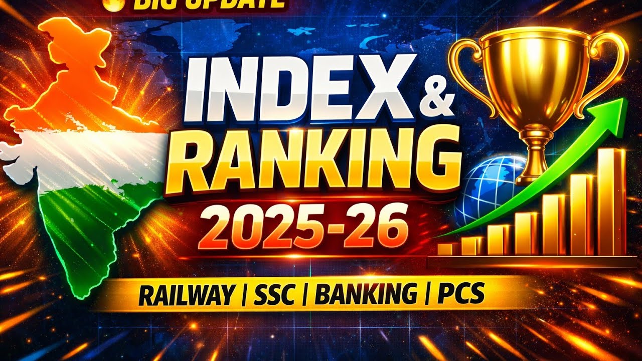 🔥 Index and Ranking GK 2026|Speedy current affairs 