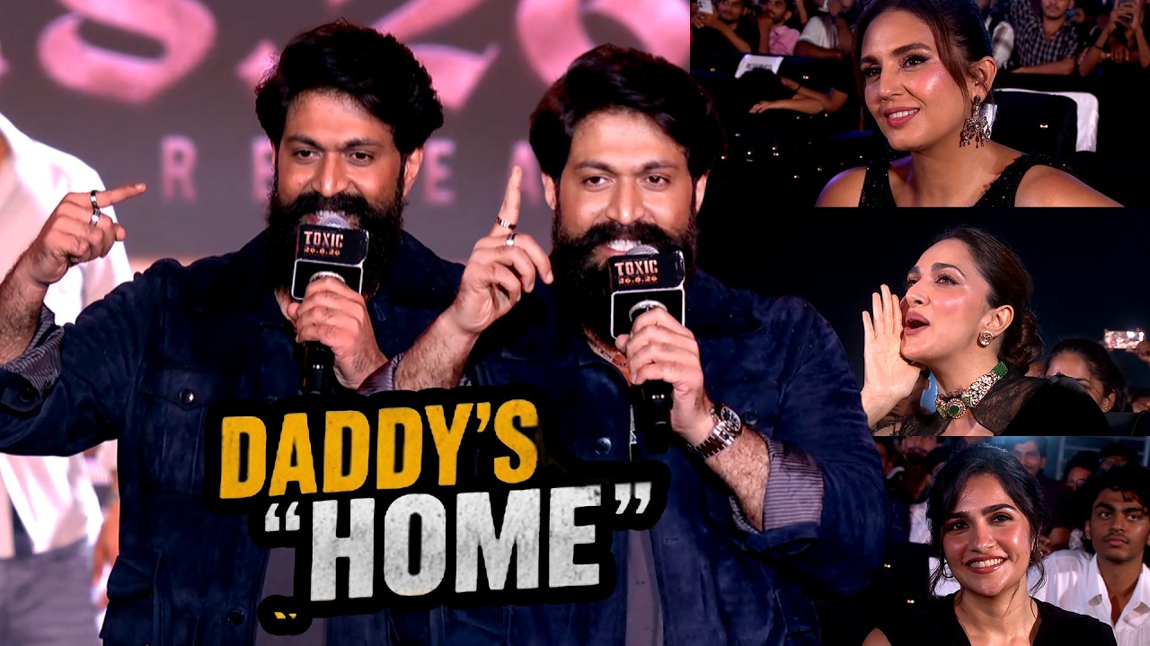 Rocking Star Yash&rsquo;s Goosebumps Powerful speech @ TOXIC Pre Release Event | Kiara Advani | Rukmini