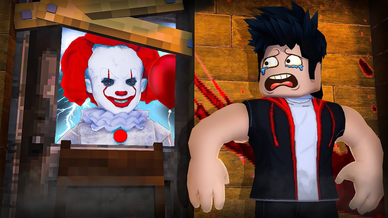 Construire UNE BASE POUR SURVIVRE AU CLOWN PENNYWISE !! (Haunted Town Roblox)
