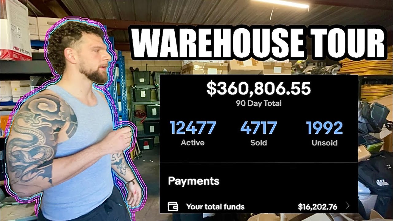 Этот реселлер заработал 1,2 миллиона долларов на eBay в прошлом году / ЭКСКУРСИЯ ПО СКЛАДУ eBay