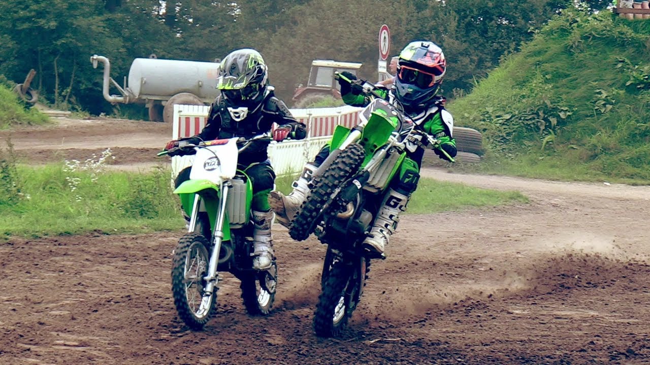 Kinder Motocross - die Grünen sind da