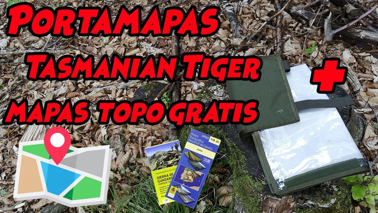 Portamapas TasmanianTiger + Mapas Topográficos gratis
