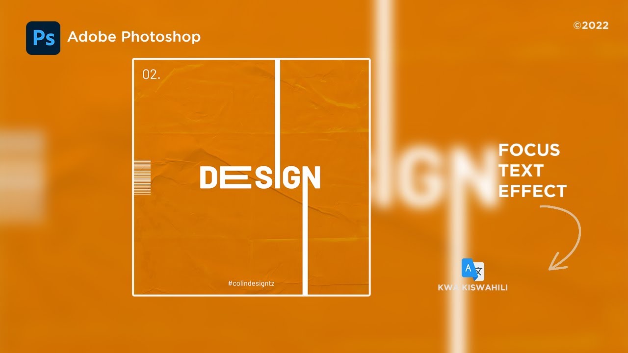Typography text effect | Kwa kutumia Photoshop
